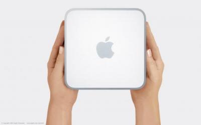 Mac mini with hands